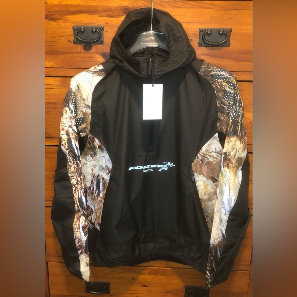 NOCTA Drake Forza Nike Running Jacket Black/Camo FJ3009-010 Men’s Size Small